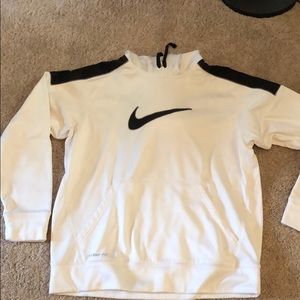Nike Sweatshirt Hoodie - white and black